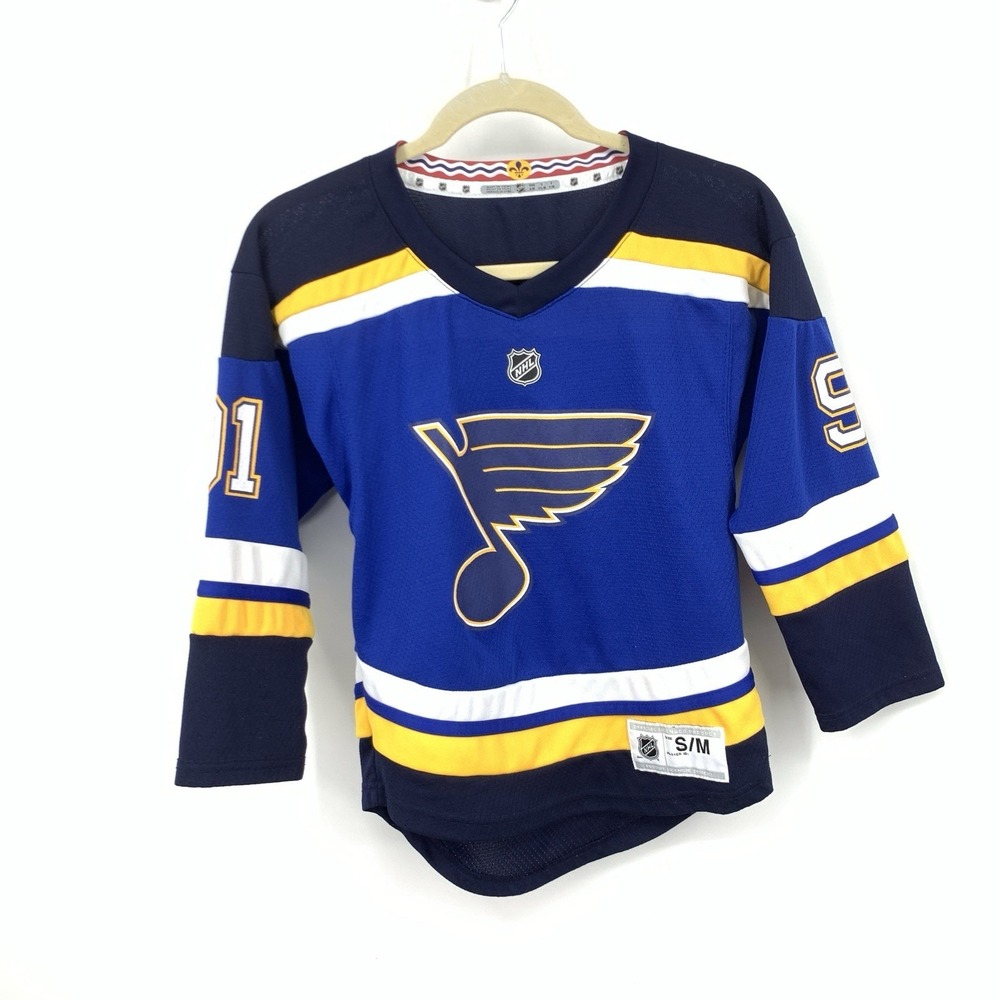 NHL Kids Youth Size Small Jersey St Louis Blues 91 Vladimir Tarasenko Blue